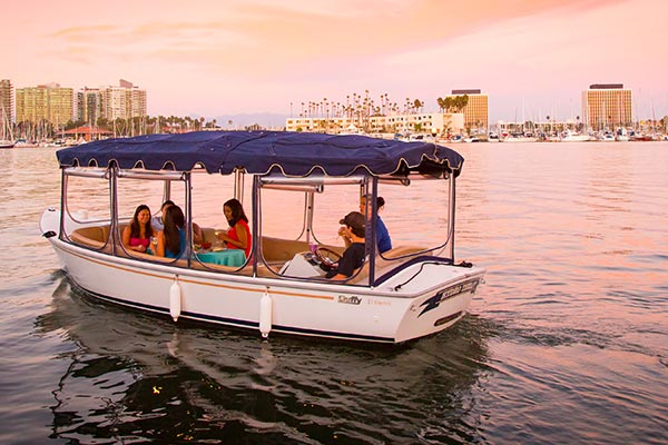 people in Duffy boat